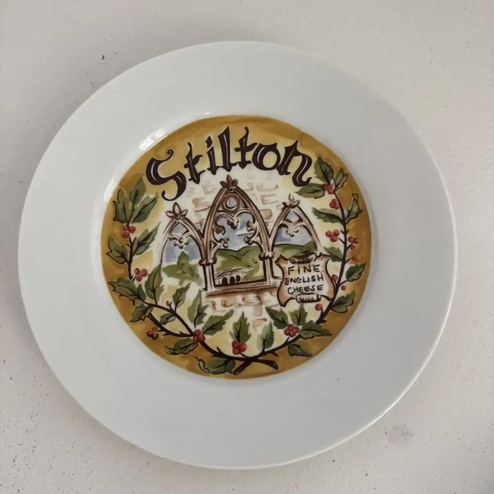 Restoration Hardware Appetizer Plates Classic French Wine & Cheese Theme